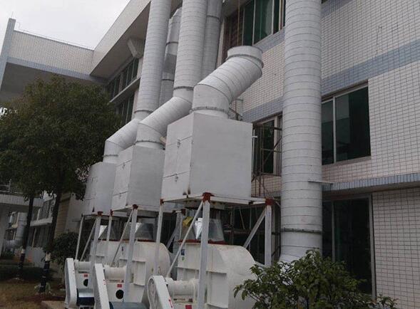上饒（ráo）鄱陽縣工業園鞋廠飛廢氣處理安裝案例
